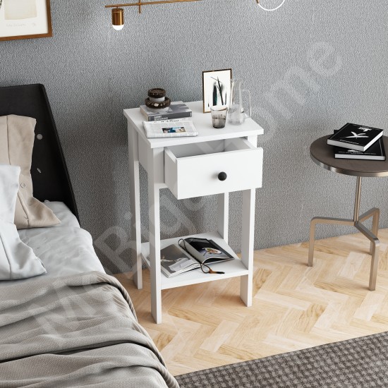 Dream Tek Çekmeceli Komodin Beyaz Dream Tek Çekmeceli Komodin Beyaz