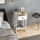 Dream Tek Çekmeceli Komodin Beyaz Safirmeşe Dream Tek Çekmeceli Komodin Beyaz Safirmeşe