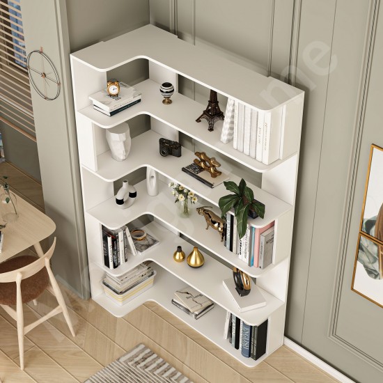 Keops Kitaplık 6 Raflı Beyaz