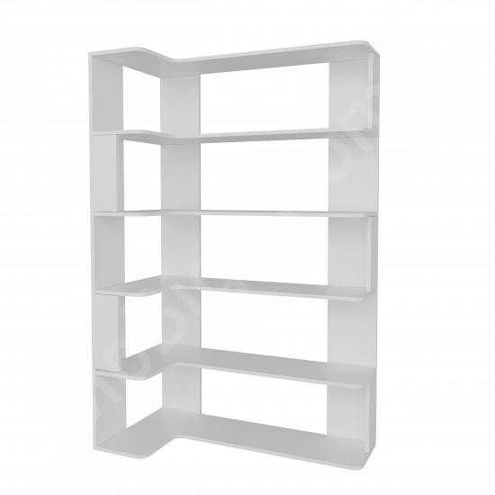 Keops Kitaplık 6 Raflı Beyaz