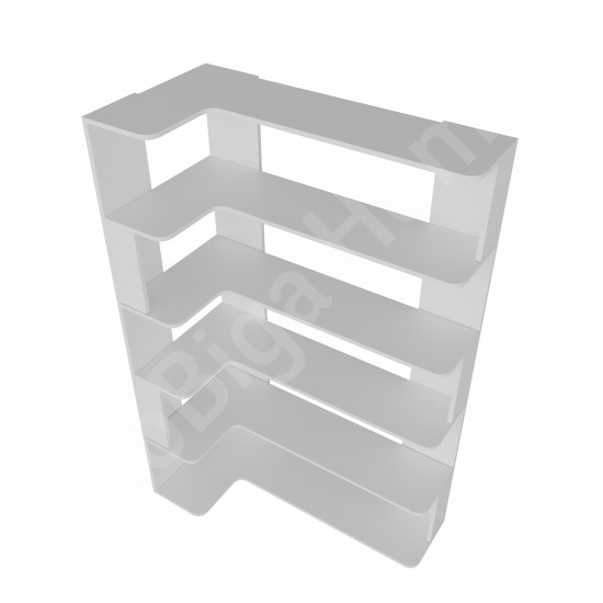 Keops Kitaplık 6 Raflı Beyaz