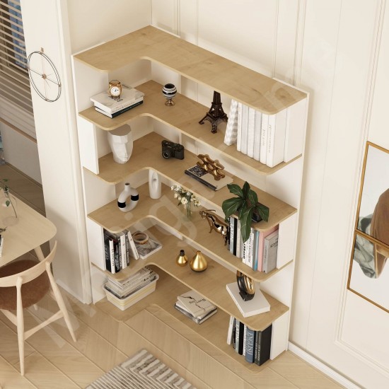 Keops Kitaplık Safirmeşe Beyaz