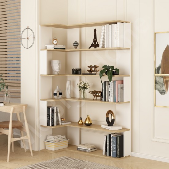 Keops Kitaplık Safirmeşe Beyaz