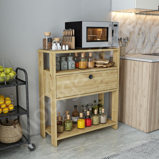 Yaris Safirmeşe Kahve Köşesi Raflı Çok Amaçlı Mutfak Dolabı Yaris Safirmeşe Kahve Köşesi Raflı Çok Amaçlı Mutfak Dolabı