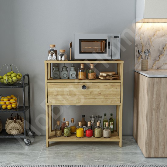 Yaris Safirmeşe Kahve Köşesi Raflı Çok Amaçlı Mutfak Dolabı Yaris Safirmeşe Kahve Köşesi Raflı Çok Amaçlı Mutfak Dolabı