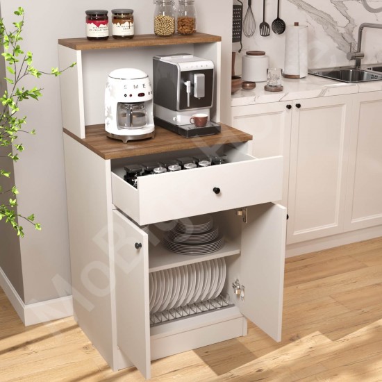 Mocha Çok Amaçlı Dolap Ceviz Beyaz