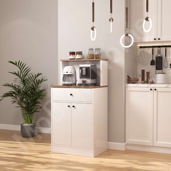 Mocha Çok Amaçlı Dolap Ceviz Beyaz