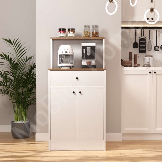 Mocha Çok Amaçlı Dolap Ceviz Beyaz