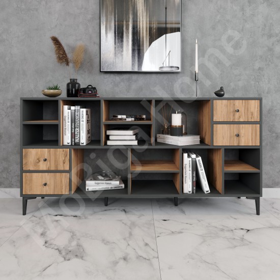 Asya Konsol Antrasit-Atlantik Çam