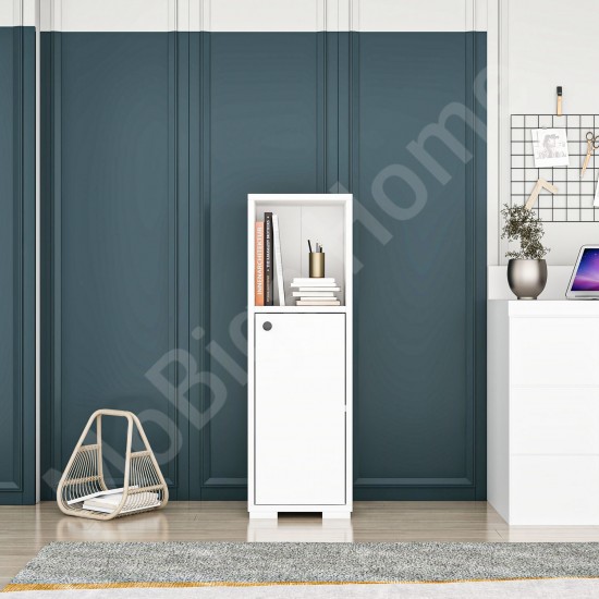 Sofia 1 Kapaklı Kitaplık Beyaz