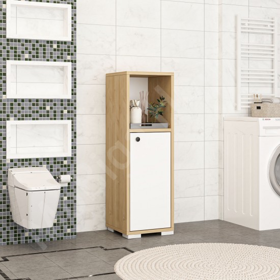 Sofia 1 Kapaklı Kitaplık Safirmeşe-Beyaz