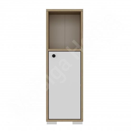 Sofia 1 Kapaklı Kitaplık Safirmeşe-Beyaz