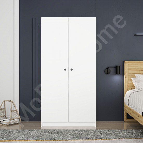 Ottowa 2 Kapaklı Gardrop Beyaz 