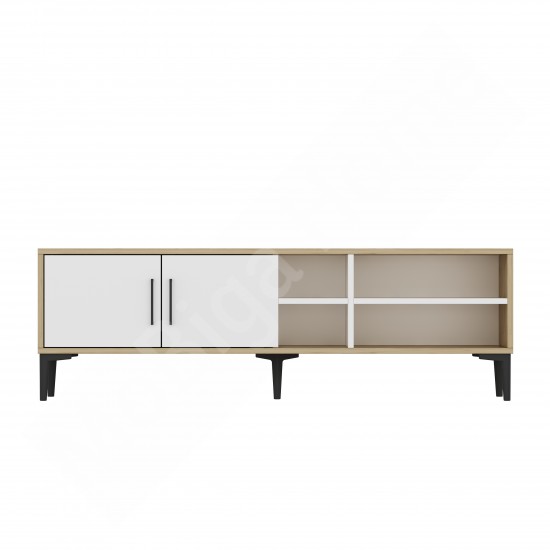 Alvin TV Sehpası Beyaz Safirmeşe