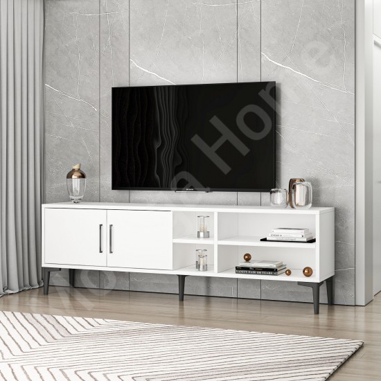 Alvin TV Sehpası Beyaz