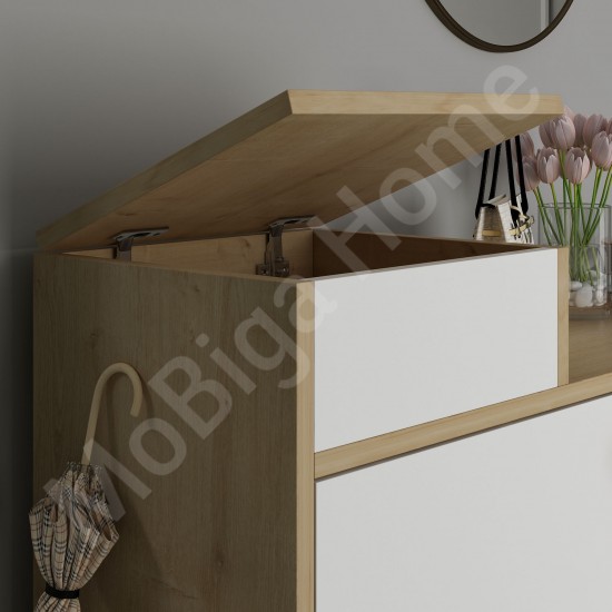 Astec Ayakkabılık Beyaz Meşe Astec Ayakkabılık Beyaz Meşe