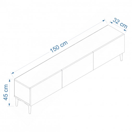 East TV Sehpası Ceviz