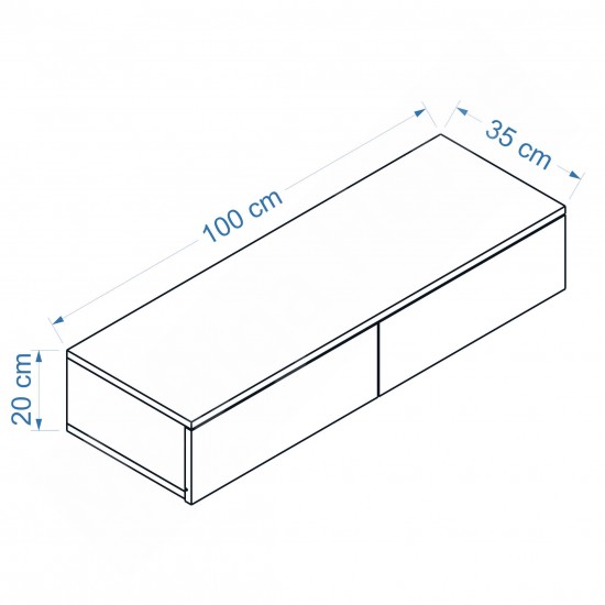Uniq Makyaj Masası Dresuar Beyaz 