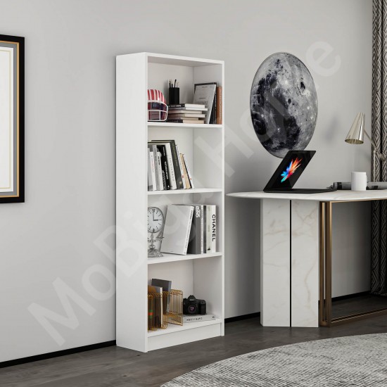 Monako Kitaplık Beyaz