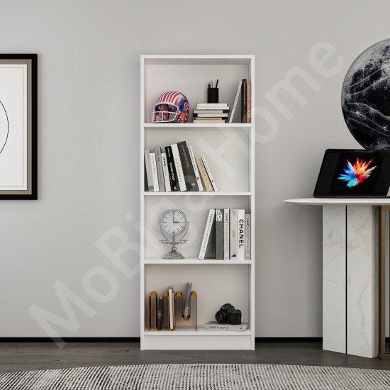 Monako Kitaplık Beyaz