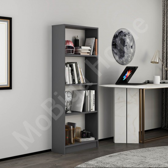 Monako Kitaplık Antrasit