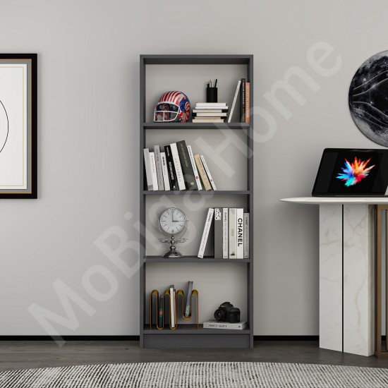 Monako Kitaplık Antrasit