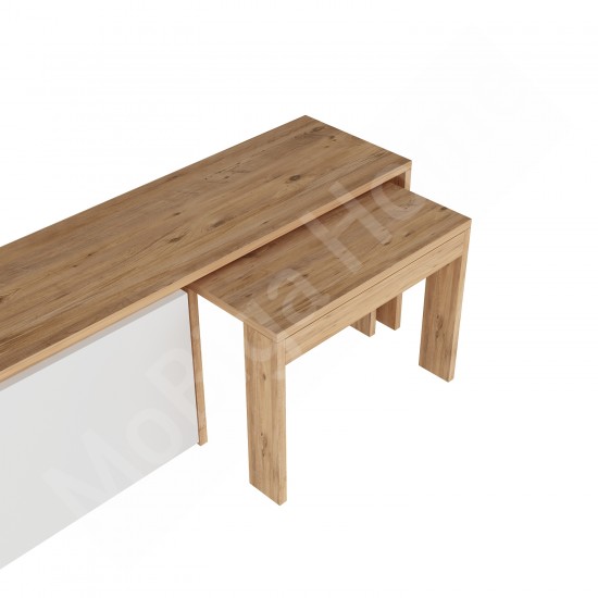 Oslo TV Ünitesi 180 Cm Sehpalı Beyaz Çam Oslo TV Ünitesi 180 Cm Sehpalı Beyaz Çam