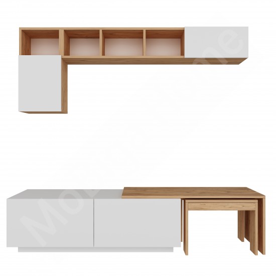 Oslo Plus TV Ünitesi 180 Cm Raflı Beyaz Çam Oslo Plus TV Ünitesi 180 Cm Raflı Beyaz Çam