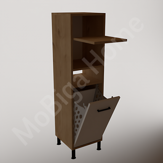 Linda Çamaşır Kirli Sepetli Banyo Dolabı Safirmeşe-Beyaz Linda Çamaşır Kirli Sepetli Banyo Dolabı Safirmeşe-Beyaz