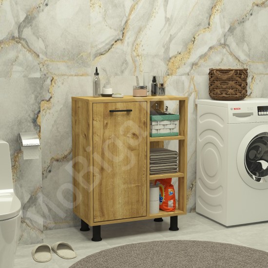 Loren Çamaşır Kirli Sepetli Banyo Dolabı Safirmeşe Loren Çamaşır Kirli Sepetli Banyo Dolabı Safirmeşe