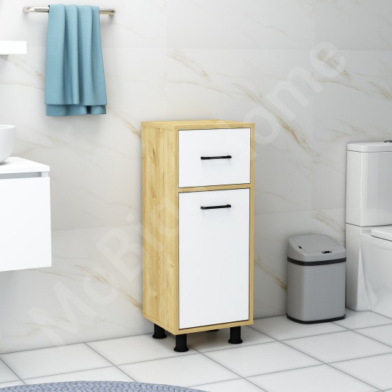 Sorty Çamaşır Kirli Sepetli Banyo Dolabı Safirmeşe-Beyaz Sorty Çamaşır Kirli Sepetli Banyo Dolabı Safirmeşe-Beyaz