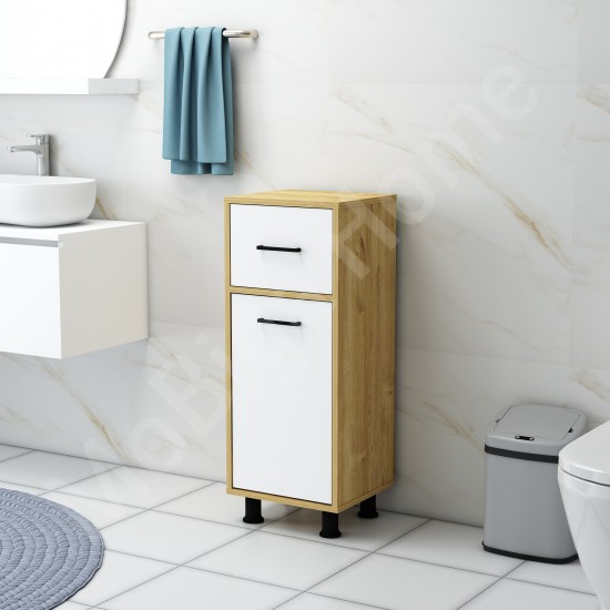 Sorty Çamaşır Kirli Sepetli Banyo Dolabı Safirmeşe-Beyaz Sorty Çamaşır Kirli Sepetli Banyo Dolabı Safirmeşe-Beyaz