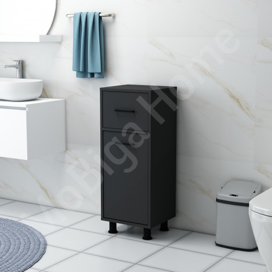 Sorty Çamaşır Kirli Sepetli Banyo Dolabı Antrasit Sorty Çamaşır Kirli Sepetli Banyo Dolabı Antrasit