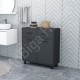 Merva Çamaşır Sepetli Banyo Dolabı Antrasit Merva Çamaşır Sepetli Banyo Dolabı Antrasit