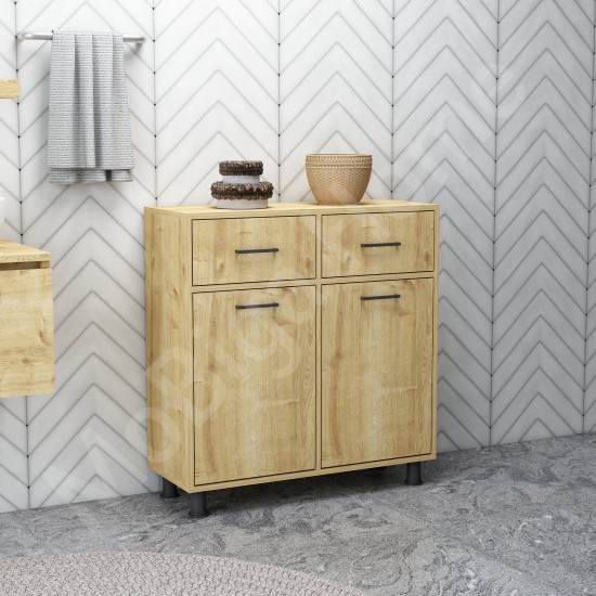 Merva Çamaşır Sepetli Banyo Dolabı Safirmeşe Merva Çamaşır Sepetli Banyo Dolabı Safirmeşe