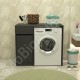 Eflin Çamaşır Sepetli Banyo Dolabı Antrasit Eflin Çamaşır Sepetli Banyo Dolabı Antrasit