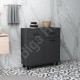 Molde Çift Çamaşır Kirli Sepetli Banyo Dolabı Antrasit Molde Çift Çamaşır Kirli Sepetli Banyo Dolabı Antrasit