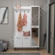 City 5 Raflı 3 Kapaklı Boy Aynalı Portmanto Askılı Vestiyer Beyaz City 5 Raflı 3 Kapaklı Boy Aynalı Portmanto Askılı Vestiyer Beyaz