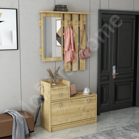 Runo Ayakkabılık Aparatlı Portmanto Vestiyer Safirmeşe Runo Ayakkabılık Aparatlı Portmanto Vestiyer Safirmeşe