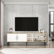 Alvin TV Sehpası Beyaz Safirmeşe