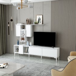 Arnis TV Ünitesi - Beyaz 180 cm