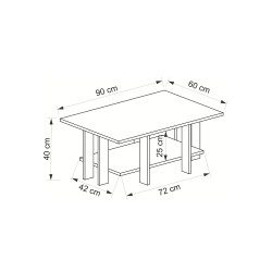 Kale Orta Sehpa Beyaz Kale Orta Sehpa Beyaz