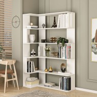 Keops Kitaplık 6 Raflı Beyaz