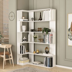 Keops Kitaplık 6 Raflı Beyaz