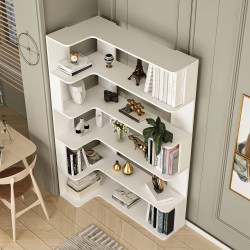 Keops Kitaplık 6 Raflı Beyaz Keops Kitaplık 6 Raflı Beyaz