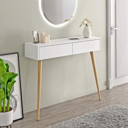  Liz 2 Ayaklı Dresuar Beyaz Safirmeşe 