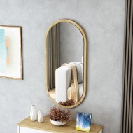 Pink Mirror Luna Elips Duvar Aynası - Safirmeşe Çerçeveli