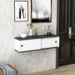 Mika Sürgülü Dresuar Antrasit-Beyaz