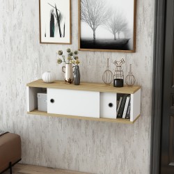 Mika Sürgülü Dresuar Safirmeşe-Beyaz