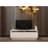 Modena TV Sehpası - Beyaz 145 cm Açık Raflı Modern Tasarım